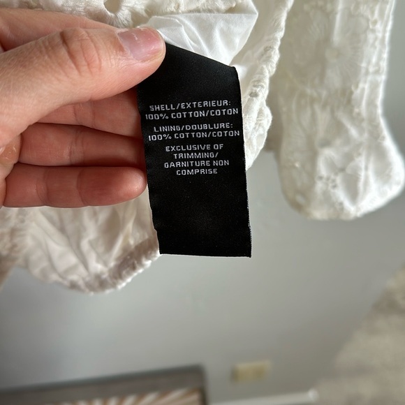 7 For All Mankind White Eyelet Top and Skirt Set - Picture 6 of 6